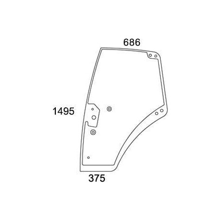 Vitre de porte UNIVERSEL 737812030021N