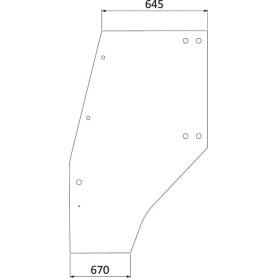 Vitre de porte complète UNIVERSEL 04400341N