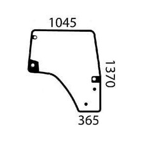 Vitre de porte droite UNIVERSEL 00155532040KR