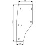 Vitre de porte gauche UNIVERSEL R141527N