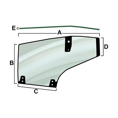 Vitre de porte gauche VAPORMATIC VPM7437