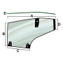 Vitre de porte gauche VAPORMATIC VPM7437