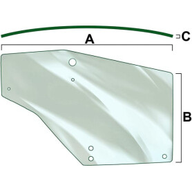 Vitre de porte gauche VAPORMATIC VPM7352