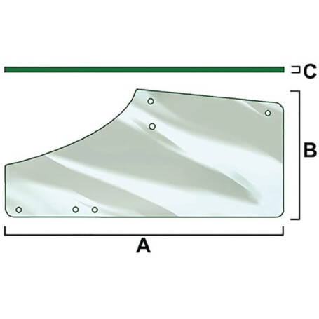 Vitre de porte gauche VAPORMATIC VPM7368