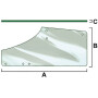Vitre de porte gauche VAPORMATIC VPM7368