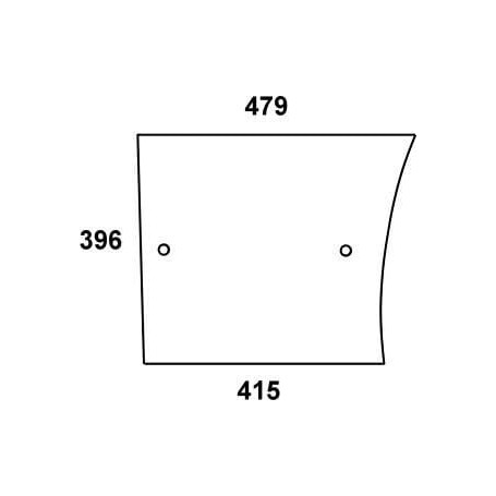 Vitre de porte UNIVERSEL L57905N