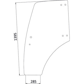 Vitre de porte UNIVERSEL 3203412N