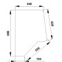 Vitre de porte UNIVERSEL D7014