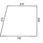 Vitre de porte UNIVERSEL D7702