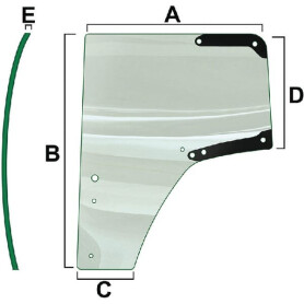 Vitre de porte VAPORMATIC VPM7468