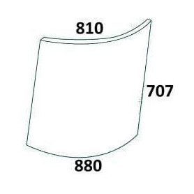 Vitre droite supérieure UNIVERSEL R50753N