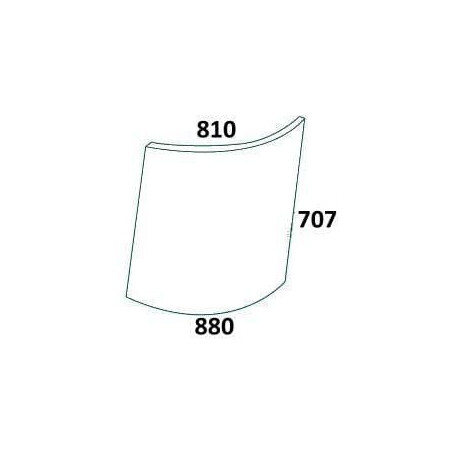 Vitre droite supérieure UNIVERSEL R50753N