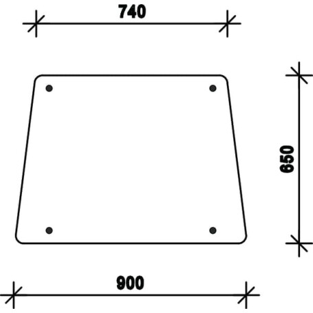 Vitre latérale UNIVERSEL D7718