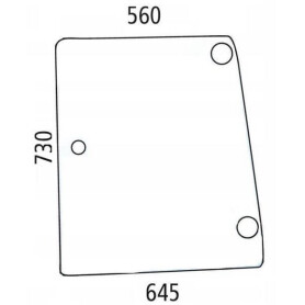Vitre latérale UNIVERSEL D6720A