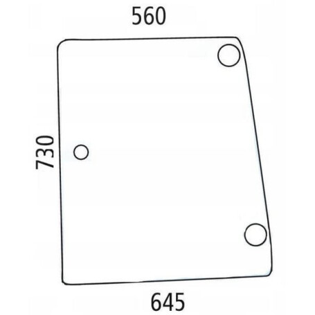 Vitre latérale UNIVERSEL D6720A