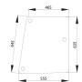 Vitre latérale UNIVERSEL D520512B