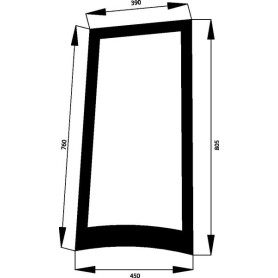 Vitre latérale CLAAS 6005029098