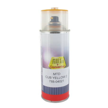 Bombe de peinture jaune MTD - CUB CADET 788-04021