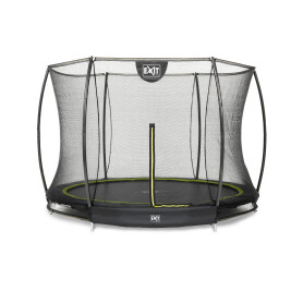 EXIT Trampoline Silhouette inground ø244cm avec filet de sécurité - noir