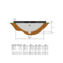 EXIT Trampoline Silhouette inground ø244cm avec filet de sécurité - noir