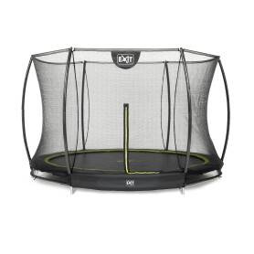 EXIT Trampoline Silhouette inground ø305cm avec filet de sécurité - noir