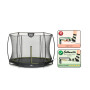 EXIT Trampoline Silhouette inground ø305cm avec filet de sécurité - noir