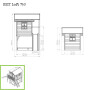 EXIT Loft 750 cabane de jeu en bois - vert