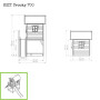 EXIT Crooky 700 cabane de jeu en bois - gris-beige