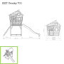 EXIT Crooky 700 cabane de jeu en bois - gris-beige