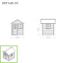 EXIT Loft 100 cabane de jeu en bois - vert