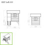 EXIT Loft 300 cabane de jeu en bois - vert
