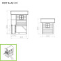 EXIT Loft 500 cabane de jeu en bois - naturel