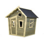 EXIT Crooky 100 cabane de jeu en bois - gris-beige