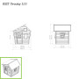EXIT Crooky 100 cabane de jeu en bois - gris-beige
