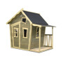 EXIT Crooky 150 cabane de jeu en bois - gris-beige
