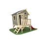 EXIT Crooky 300 cabane de jeu en bois - gris-beige