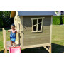 EXIT Crooky 300 cabane de jeu en bois - gris-beige