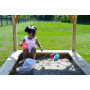 EXIT Crooky 500 cabane de jeu en bois - gris-beige