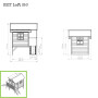 EXIT Loft 350 cabane de jeu en bois - naturel