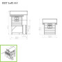 EXIT Loft 550 cabane de jeu en bois - rouge