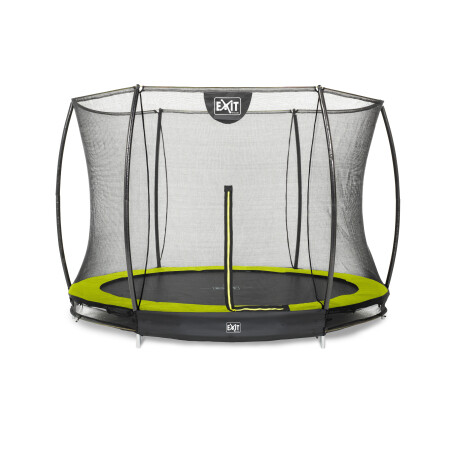 EXIT Trampoline Silhouette inground ø244cm avec filet de sécurité - vert