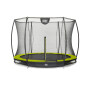 EXIT Trampoline Silhouette inground ø244cm avec filet de sécurité - vert
