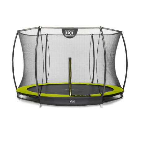 EXIT Trampoline Silhouette inground ø305cm avec filet de sécurité - vert