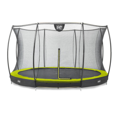 EXIT Trampoline Silhouette inground ø366cm avec filet de sécurité - vert