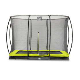 EXIT Trampoline Silhouette inground 214x305cm avec filet de sécurité - vert