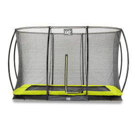 EXIT Trampoline Silhouette inground 244x366cm avec filet de sécurité - vert