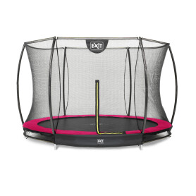 EXIT Trampoline Silhouette inground ø305cm avec filet de sécurité - rose