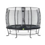 EXIT Trampoline Elegant ø366cm avec filet de sécurité Economy - noir