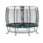 EXIT Trampoline Elegant ø366cm avec filet de sécurité Economy - vert