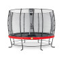 EXIT Trampoline Elegant ø427cm avec filet de sécurité Economy - rouge